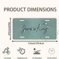 thumbnail image 2 of License Plate, Jesus centered Declaration Decorative Front,Personalized Stainless Steel License Plate Cover For Men Women,12.2" X 6.2", 2 of 7