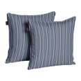 thumbnail image 4 of S4Sassy Black Cotton Flex Stripe Dori Sofa Cushion Case Home Decorative Square Pillow Cover Throw 2Pcs-18 x 18 Inches, 4 of 5