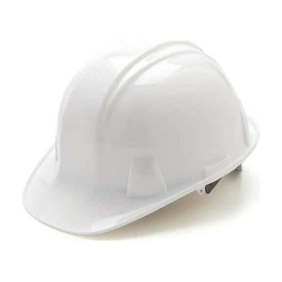 Pyramex Standard Shell 4 Point Ratchet Suspension Protective Hardhats & Helmets, White