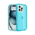 thumbnail image 1 of HAYAN for iPhone 16 Pro Max Case, Heavy Duty Shockproof Protection Phone Cases, Anti-Drop, Durable Triple Layer Transparent Protective Cover Compatible with iPhone 16 ProMax, 6.9 inch,Crystal Blue, 1 of 1
