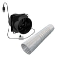 thumbnail image 2 of Ventilador de , ventilador de tubo, ventilador montado en la pared para yate, ventilador de ventilación con ahorro de energía, USB para ventana, Tubo de doble ventilador de 6M, 2 of 9