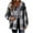 Gray, variant on Inleife Fashion Women's Warm Winter Coats Zipper-Neck Casual Long Sleeve Hooded Plaid Coat Outwear