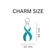 thumbnail image 4 of The Awareness Company Teal Ribbon Necklaces, 1 Pack, 4 of 5