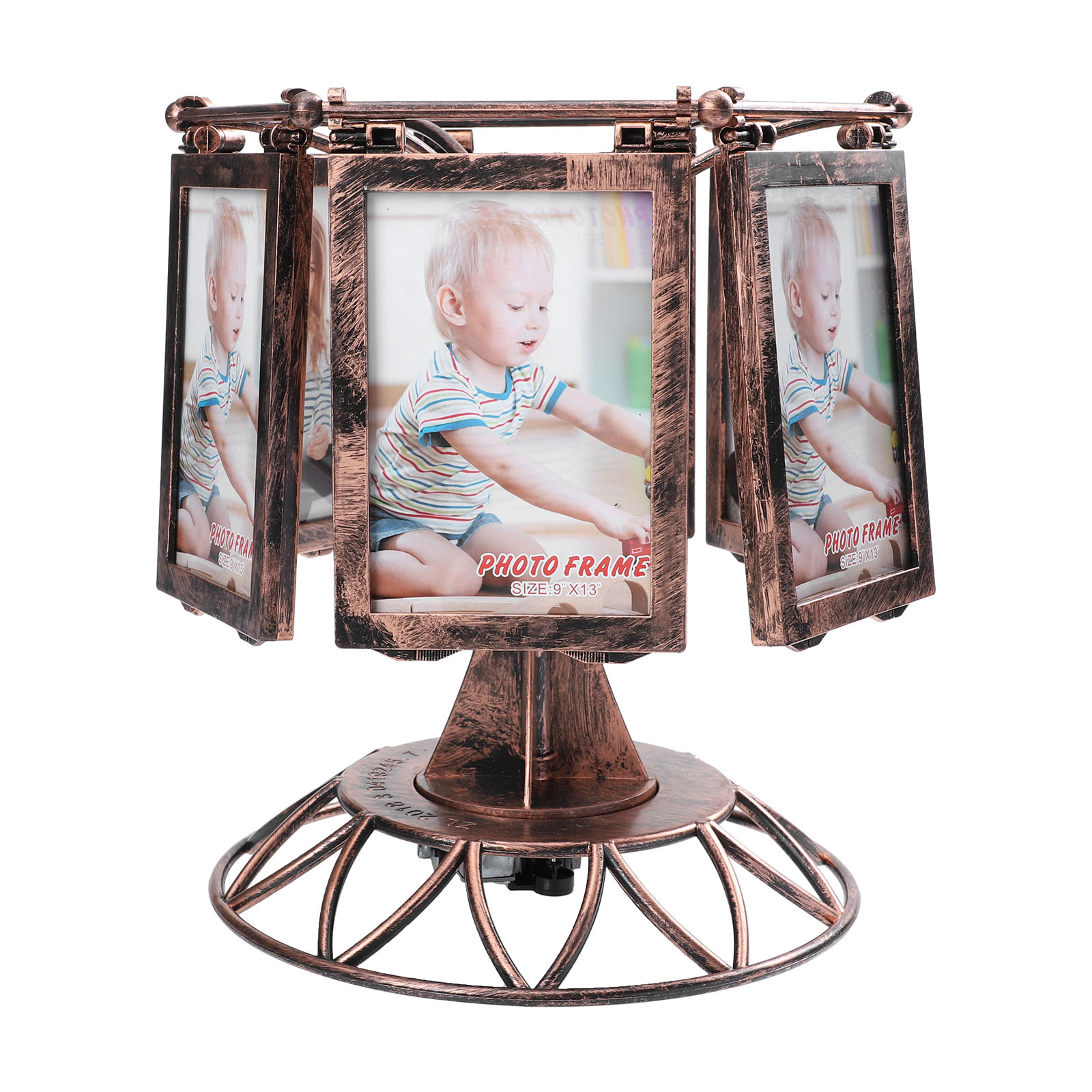 Rosarivae Multiuse Photo Frame Picture Display Frame Music Box Ferris
