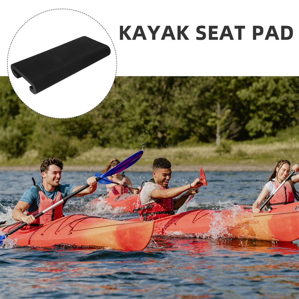BESTYASH 3-Pack Breathable EVA Kayak Seat Cushions Black for Dragon Boat Training and Water Sports Comfort