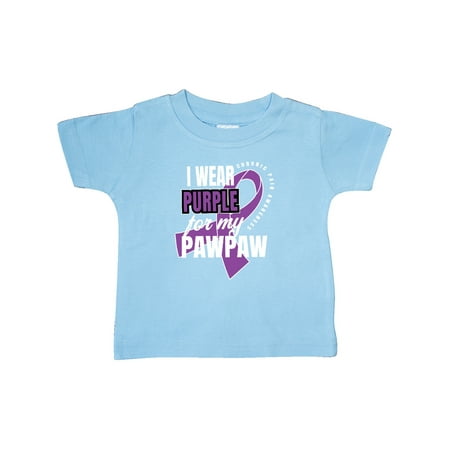 

Inktastic Chronic Pain I Wear Purple For My Pawpaw Gift Baby Boy or Baby Girl T-Shirt