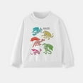 thumbnail image 2 of YUEHUA Girls Sweatshirts Hoodies Long Sleeve Snug Fit Lightweight Floral Pattern Fall Winter Cotton Basic T-Shirts Sport Top Tee for Kids 2-7t, Size 10-11 Years, 2 of 3