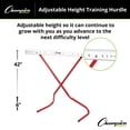 thumbnail image 4 of Champion Sports Adjustable Height Training Hurdle, Red, 4 of 8