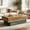 Brown Black, variant on Fnova Modern Black 55 Inch Rectangle Wooden Coffee Table, Large Center Table, Cocktail Tea Table for Living Room, Reception Room, Office, Apartment