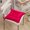 #1-Rose Red Dumpy Grid, variant on Cheers US Chair Cushion with Ties for Dining Chairs Non Slip Kitchen Dining Chair Pad and Seat Cushion with Machine Washable Cover