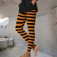 thumbnail image 3 of ZVAVZ High Waisted Leggings for Women Halloween Women Costume Printed Stretchy Leggings Thanksgiving High Waist Tight Yoga Pants Orange,S, 3 of 7