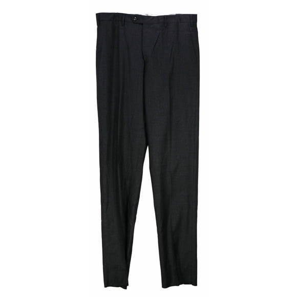 Vigano Men's 951 Grey / Black 1959 Collection Checkered Wool Dress Pants - 36