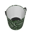 thumbnail image 3 of Fotbe Laundry Hamper With Durable Leather Laundry Basket Green Snakeskin Thickened Waterproof Round Collapsible Laundry Hamper, Dirty Clothes Laundry Basket, 3 of 8