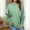 Mint Green, variant on Zunfeo Women's Cozy Fleece Long Sleeve Tops, Soft Warm Pullover Tunic Sweatshirts for Fall and Winter,Lounge and Casual Wear Wine 2XL
