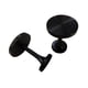 thumbnail image 3 of 2 soportes decorativos para cortinas, accesorios de pared elegantes. Negro, 3 of 9