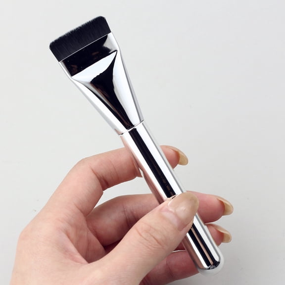 Flat Foundation Brush,Foundation Makeup Brush,Ultra-thin Flat Traceless Concealer Brush for Liquid Makeup Cream Foundation Powder Buffing Blending Soft(1pc 5.5*1in)from ANMUYUM