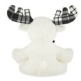 thumbnail image 5 of (4 pack) White Plaid Moose Child's Plush Toy, 7 in, by Holiday Time, 5 of 6