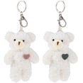 thumbnail image 1 of 2 Pcs Small Bear Pendant Keychains Bear Charm Keyrings Keyholders for Women Girls, 1 of 7
