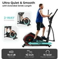 thumbnail image 2 of Sunny Health & Fitness Smart Heavy-Duty Elliptical Exercise Machine, 330LB Load Full Body Cardio Cross Trainer for Senior, Home Training Equipment + Arm/Leg Exerciser, Free SunnyFit App Bluetooth Link, 2 of 6