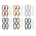 thumbnail image 3 of 4Pcs D-Rings Locking Carabiner Keychain Clip with Key Rings Spring Snap Hook for Outdoor, Camping, Hiking, Fishing, 3 of 10