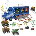 thumbnail image 2 of Advancent Transportador de dinosaurios, juego de transportador de coche inercial, música, juguete de almacenamiento de animales de larga Almacenamiento y organización del hogar tipo 3, 2 of 6