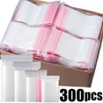 thumbnail image 4 of 100/300Pcs Thicken Zipper Sealed Bags Clear Plastic Storage Bag for Small Jewelry Food Packing Reclosable Zippers Sealing Bag B-10x15cm 100 PCS, 4 of 6