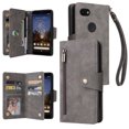 thumbnail image 1 of Case for Google Pixel 3A Magnetic Leather Zipper Wallet Cover Card Holder, 1 of 5
