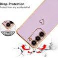 thumbnail image 3 of for Samsung Galaxy S23 5G Case,Cute Plating Edge Love Hearts Pattern with Camera Lens Protection Phone Cover for Girls Women,Purple, 3 of 17