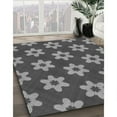 thumbnail image 2 of Ahgly Company Indoor Round Patterned Gunmetal Gray Area Rugs, 7' Round, 2 of 6