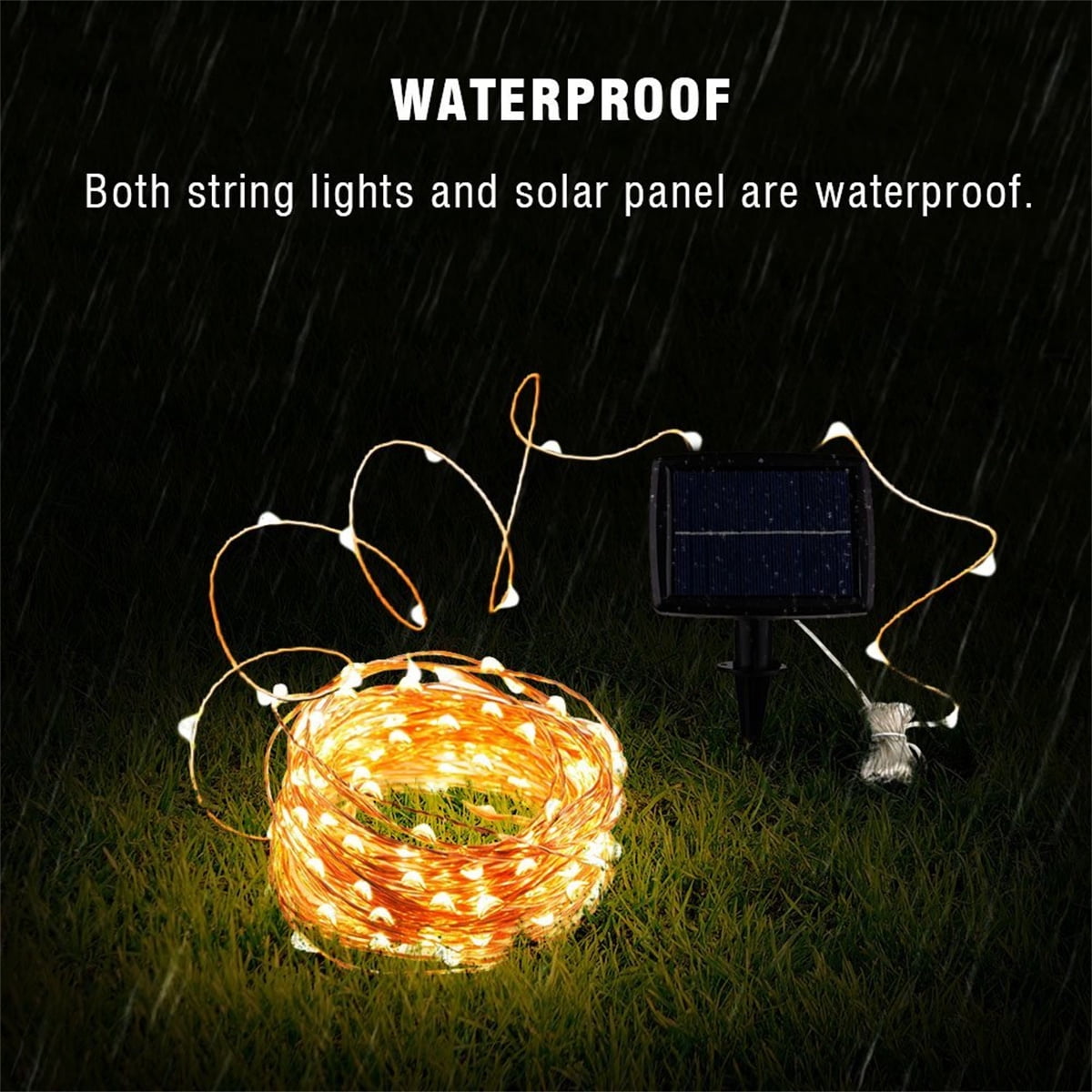 200 LED Solar String Light, 72ft Christmas Wedding Decoration String Lights, Waterproof Outdoor Solar Rope Lights, Warm Tube Lights for Party Deck Yard Garden Porch Camping Decor, 2Pack