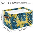thumbnail image 3 of Ryvnso Palm Leaf-c6 Storage Basket Large Bin Foldable Boxes Toys Organizer 14.2x10.2x8.3in 2 PCs, 3 of 8