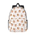thumbnail image 1 of Easygdp Squirrel And Rose Mochila Ligera de 15 Pulgadas para Estudiantes, Mochila Cómoda para la Escuela y Viajes, Correas Ajustables, 1 of 6