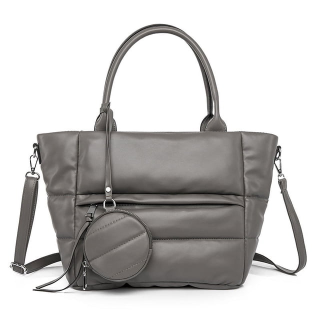 Bolso de mano acolchado grande, bolsos de mano acolchados para mujer, bolsos cruzados acolchados impermeables
