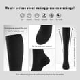thumbnail image 5 of 5 Paires Hommes Femmes Bas de Compression 20-30 mm Vol Grossesse Enflure Varices Chaussettes de Sport Marathon, 5 of 5