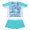 Tropical Leaves, variant on YONGHS Kids Girls Floral 2 Pieces Rash Guard Short Sleeve Top with Shorts Swimsuit 4-16
