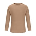 thumbnail image 4 of Knitted Sweaters for Men Casual Long Sleeve Crewneck Sweatshirts Shirts Mens Pullover Solid Color Stretchy Slim Basic Warm Office Work Sweater Tops, 4 of 6