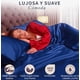 thumbnail image 3 of Juego De Sábanas Matrimonial De Satín Lujosas Modelo Azul, 3 of 4