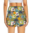 thumbnail image 4 of Goofa Hawaiian Style Printed Women 2 in 1 Running Shorts,Quick Dry Athletic Workout Shorts,High Waisted Athletic Shorts with Liner Pockets-XX-Large, 4 of 9