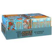 (24 Cans) Juice Monster Mango Loco, Energy + Juice, 16 fl oz