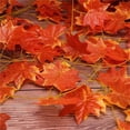 thumbnail image 4 of POINTERTECK Home Door Beam Wall Fireplace Artificial Autumn Maple Leaf Decorative Rattan, 4 of 6