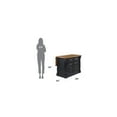 thumbnail image 6 of Homestyles Monarch Wood Kitchen Island in Black, 6 of 6