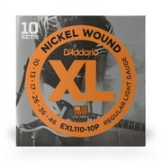 10 Sets Daddario EXL110 Eletric Guitar Strings Nickel EXL110-10P 10 Pack