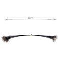 thumbnail image 2 of Alambre Antibobinado 20 piezas línea de pesca antimordedura cable de acero líder aparejos de pesca (20 cm negro), 2 of 5