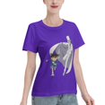 thumbnail image 2 of Women's Basic Short Sleeve T-Shirt Conan and Kaito Kidd, 2 of 6