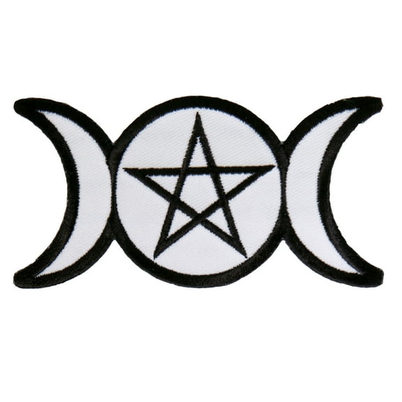Hot Leathers PPA8632 Pagan Triple Goddess Embroidered 4"X2" Patch 4X2