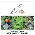 thumbnail image 3 of 8 Pcs  Geometric Plant Hangers Air Plants Hanging Metal Air Plants Holders Pot Container Decoration, 3 of 6