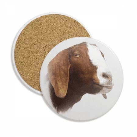 

Sheep Side Eyes Ears Art Deco Fashion Coaster Cup Mug Tabletop Protection Absorbent Stone