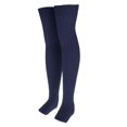 thumbnail image 2 of Calentadores de mujer 80 cm, calentadores de piernas de punto, calcetines, calentadores de piernas, calcetines calentadores de piernas Azul, 2 of 10