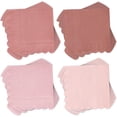 thumbnail image 1 of Whaline 200 Pack Dusty Pink Cocktail Napkins Boho Gradient Color Paper Napkins with Scalloped Edges Thick Disposable Luncheon Napkins for Girls Baby Shower Table Decoration Party Supplies, 5 x 5 Inch, 1 of 7