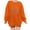 Orange, variant on Fesfesfes Women Flannel Shirt Fashion Thanksgiving Printed Loose Long Sleeve Blouse Round Neck Casual Pullover Tops Sweatershirt